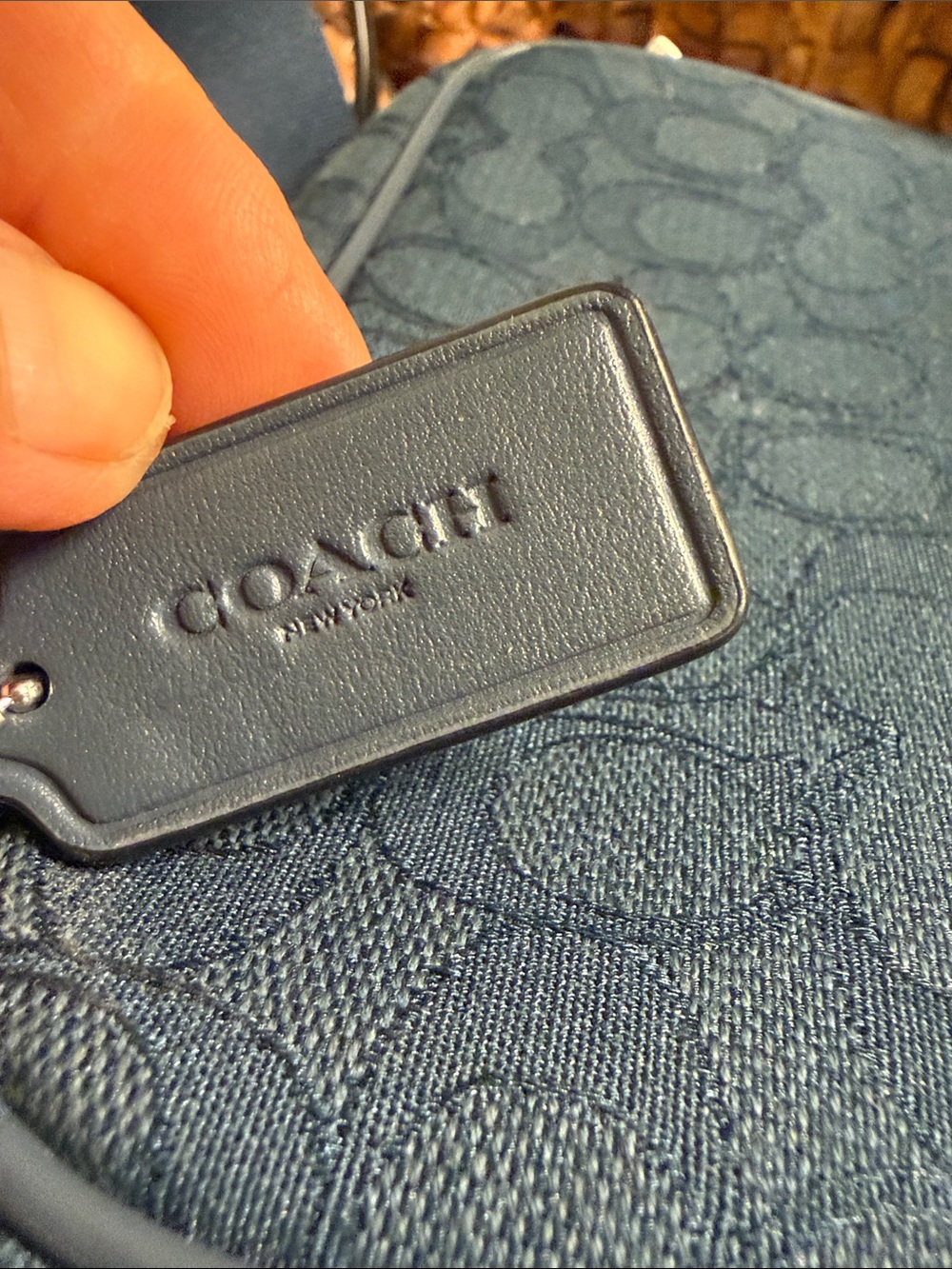 Coach NWOT Mini Jamie Camera Bag In Signature Jacquard with Leather - Picture 8 of 10